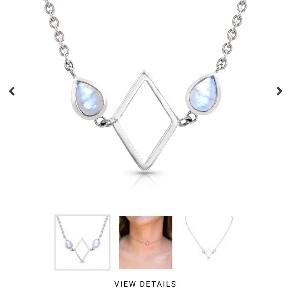 Moonstone Rhombus Choker